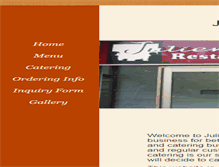 Tablet Screenshot of juliennescatering.com